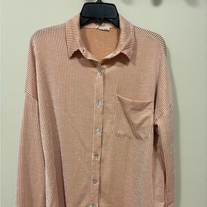 Blumin long sleeve button top small
